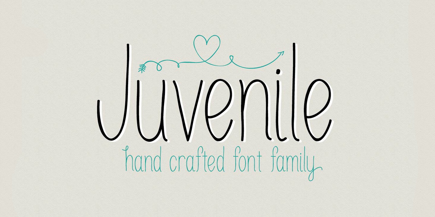 Beispiel einer Juvenile-Schriftart